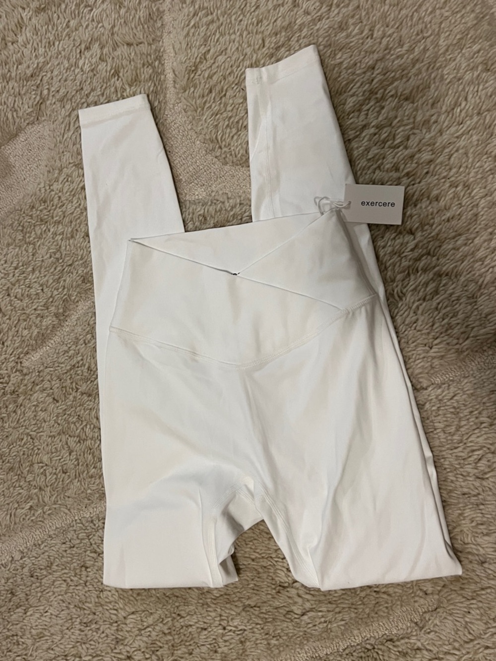 Exercere White Wrap Tights